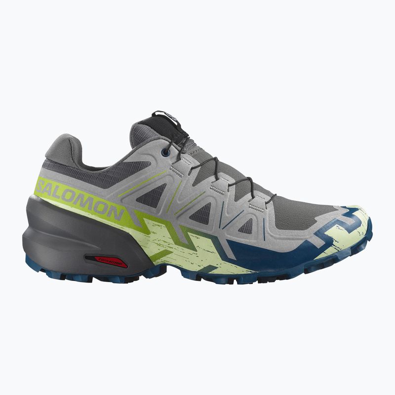 Pánska bežecká obuv Salomon Speedcross 6 castlerock/lime cream/poseidon 2