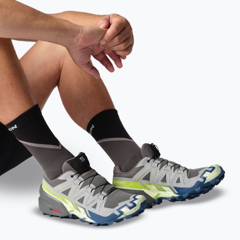Pánske bežecké topánky Salomon Speedcross 6 castlerock/lime cream/poseidon 14
