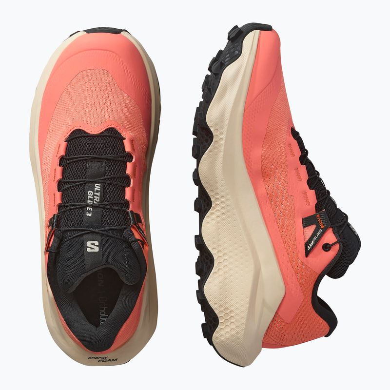 Dámske bežecké topánky Salomon Ultra Glide 3 fusion coral/tender peach/black 6