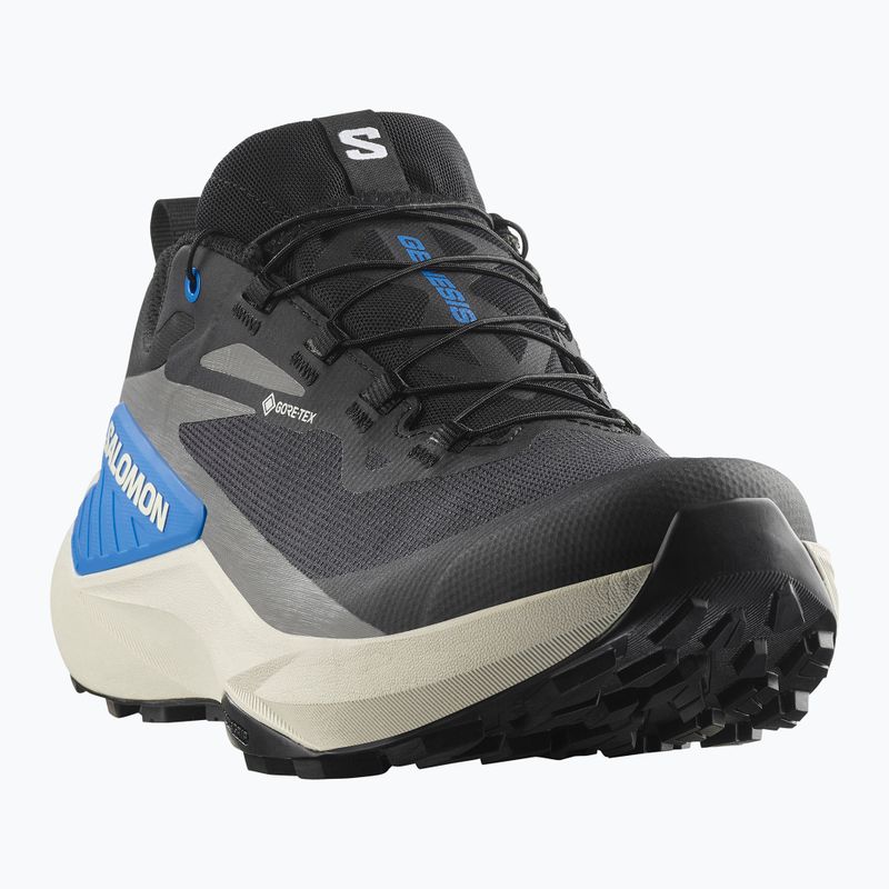Pánske bežecké topánky Salomon Genesis GTX black/lunar rock/french blue 8