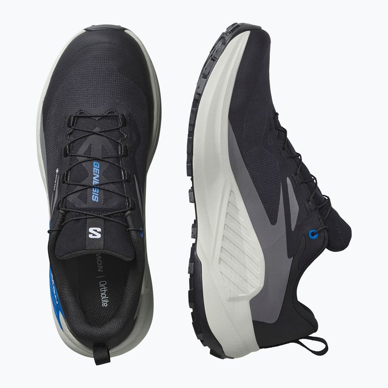 Pánske bežecké topánky Salomon Genesis GTX black/lunar rock/french blue 13