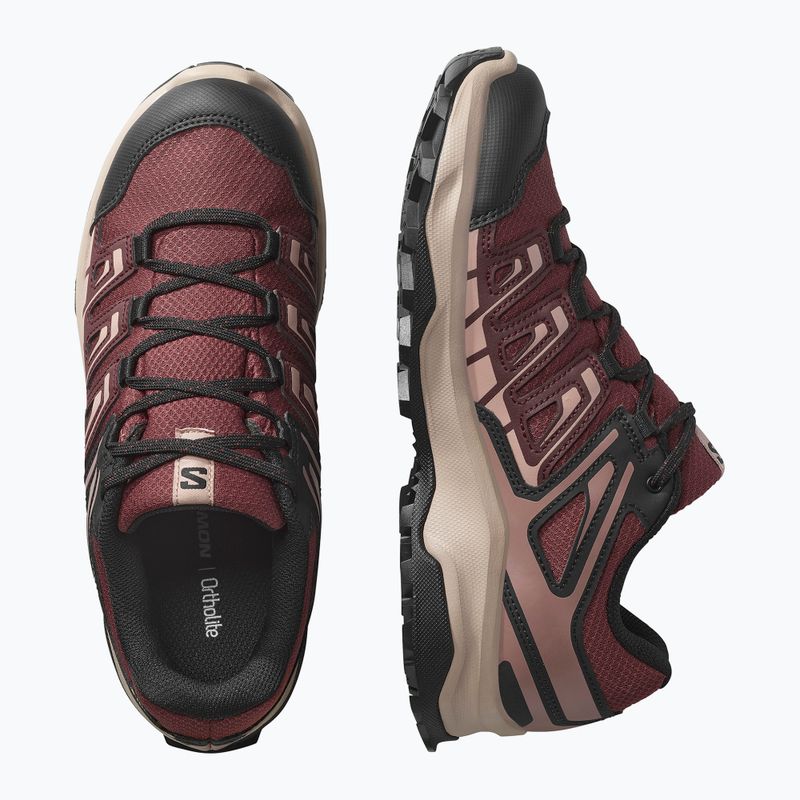 Dámske trekové topánky Salomon Extegra GTX henna/run raisin/mahogany rose 6