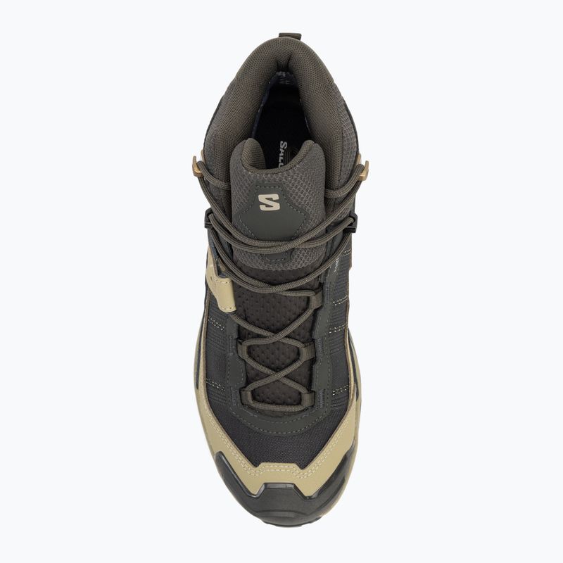 Pánske trekové topánky Salomon X Ultra 5 MID GTX peat / gray green / blue nights 5