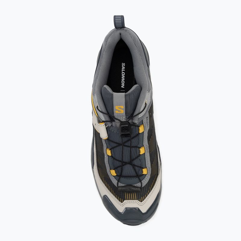 Pánska treková obuv Salomon X Ultra 5 monument / turbul / spicy mustard 5