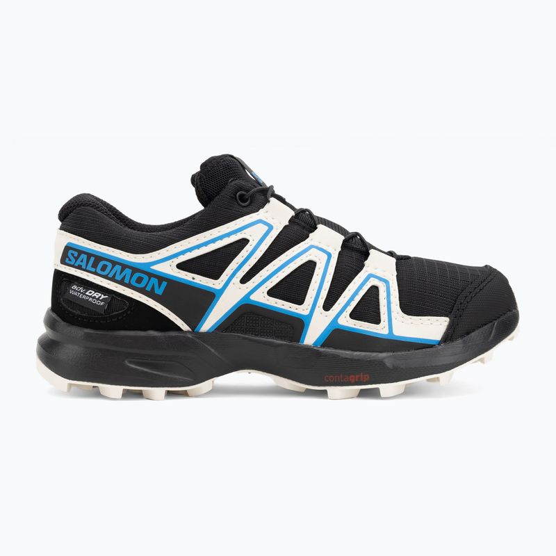 Detské bežecké topánky Salomon Speedcross Waterproof black/vanilla ice/french blue 2