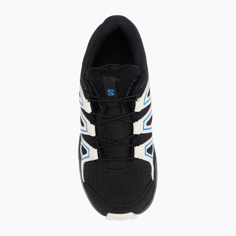 Detské bežecké topánky Salomon Speedcross Waterproof black/vanilla ice/french blue 5