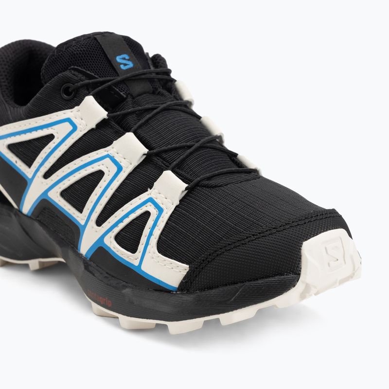 Detské bežecké topánky Salomon Speedcross Waterproof black/vanilla ice/french blue 7