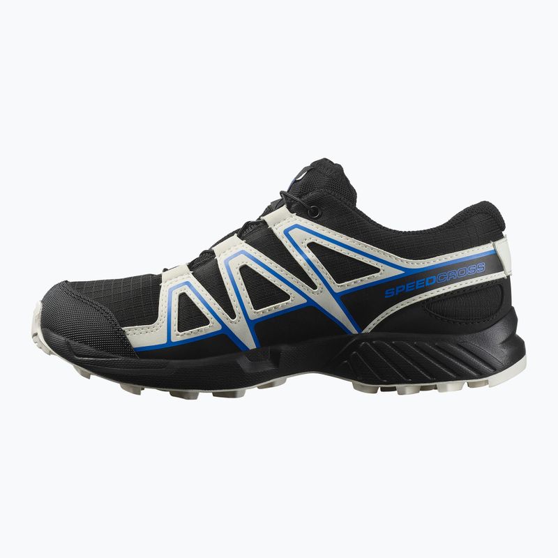 Detské bežecké topánky Salomon Speedcross Waterproof black/vanilla ice/french blue 9