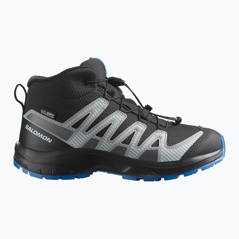 Detské turistické topánky Salomon XA PRO V8 MID WP black/monument /french blue 8