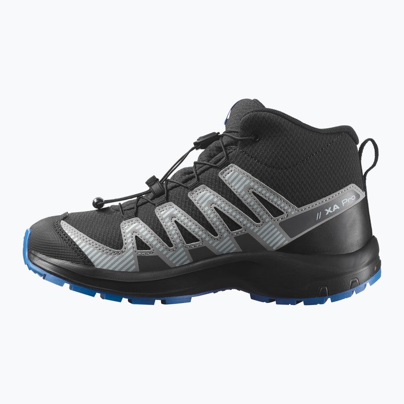 Detské turistické topánky Salomon XA PRO V8 MID WP black/monument /french blue 10
