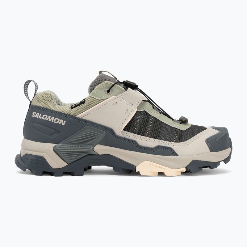 Dámske trekové topánky Salomon X ULTRA 5 GTX seagrass / turbul ence / tender peach 2