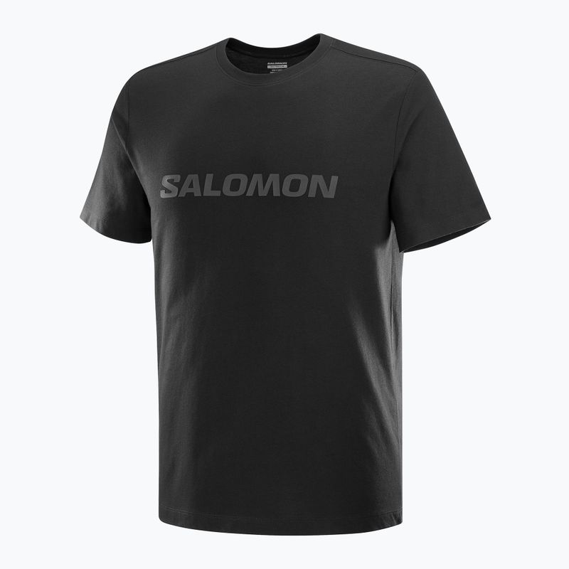 Pánske tričko Salomon Big Logo Tee deep black 4