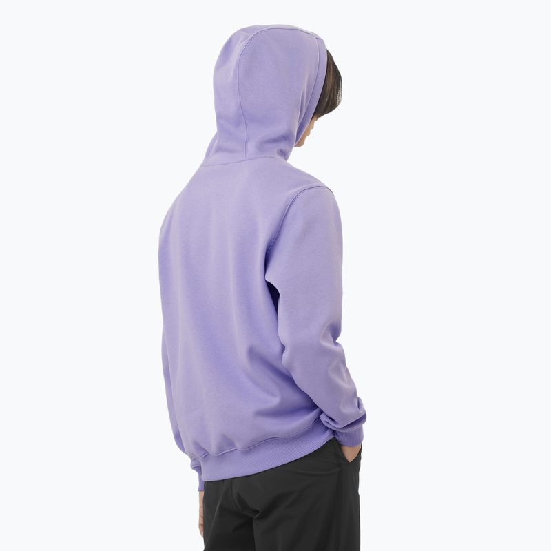 Pánska mikina Salomon Logo Hoodie violet tulip 2