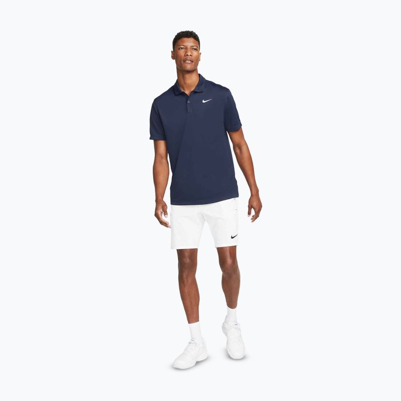 Pánska tenisová polokošeľa Nike Court Dri-Fit Polo Solid obsidian/white 2
