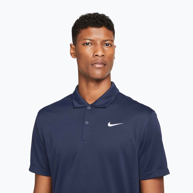 Pánska tenisová polokošeľa Nike Court Dri-Fit Polo Solid obsidian/white 4