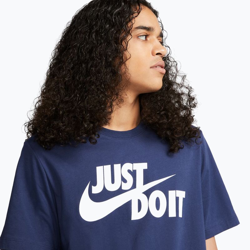 Pánske tričko Nike Sportswear JDI midnight navy/white 4