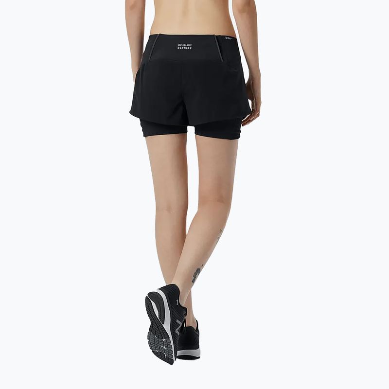 Dámske bežecké šortky New Balance Impact Run 2In1 black WS21270BK 3