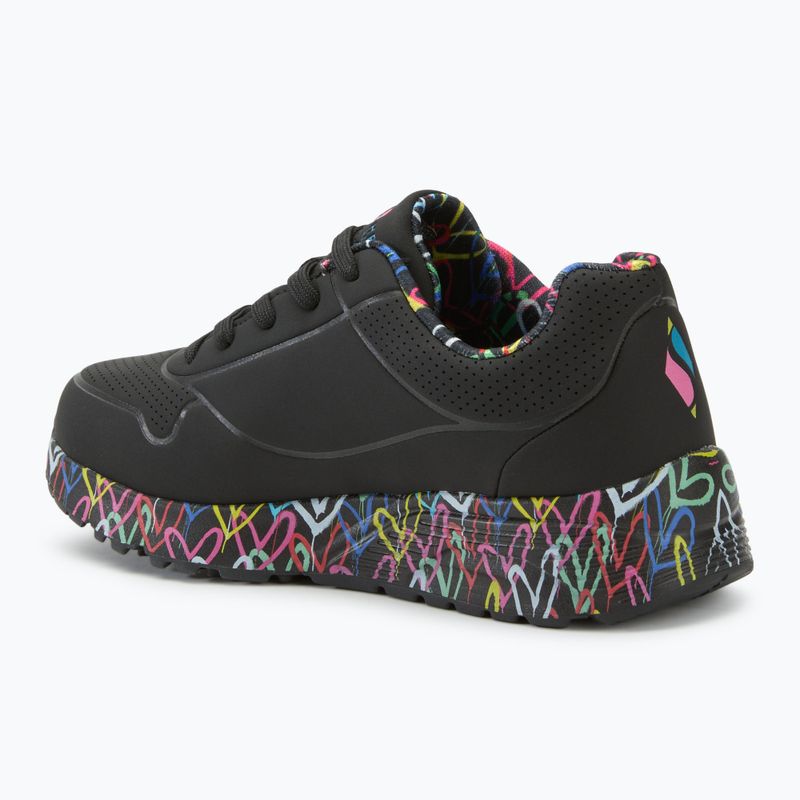 Detská obuv SKECHERS Uno Lite Lovely Luv black/multicolor 3