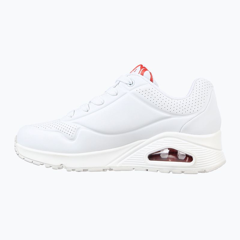 Dámske topánky SKECHERS JGoldcrown Uno Spread The Love white/red/pink 10