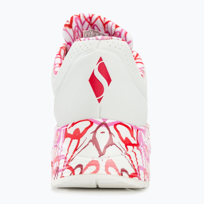 Dámske topánky SKECHERS Uno Loving Love  white/red/pink mesh 8