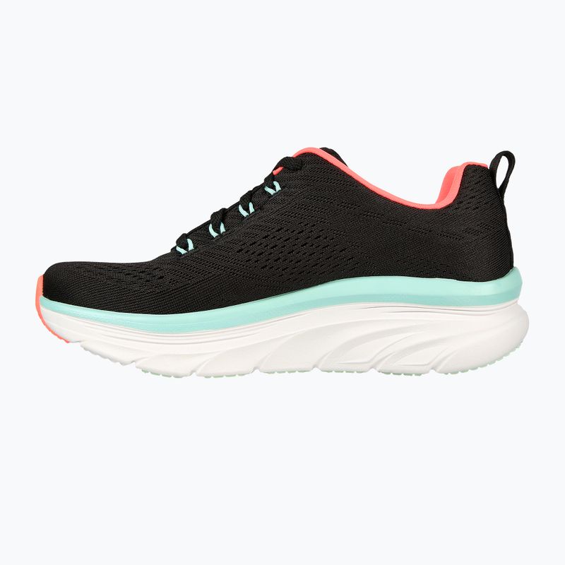 Dámske tenisky SKECHERS D'Lux Walker Let It Glow black/mint 9
