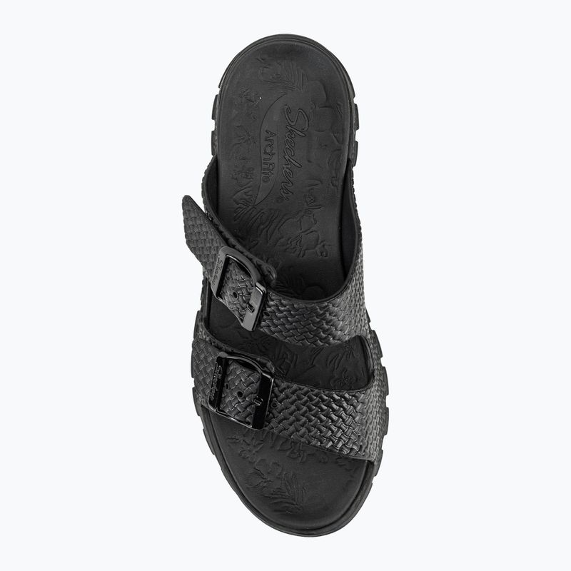 Dámske šľapky SKECHERS Arch Fit Footsteps Hi'Ness black 7