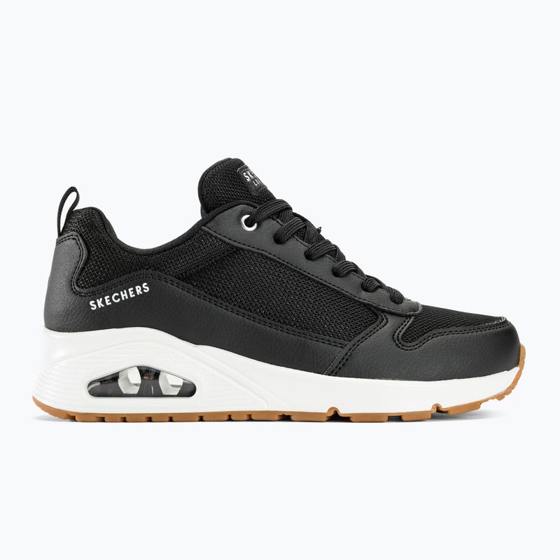 Dámske topánky SKECHERS Uno Inside Matters black/white/mesh 3