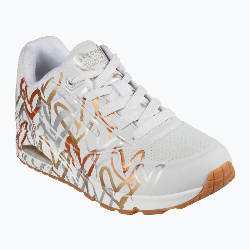 Dámska obuv SKECHERS Uno Metallic Love white/multicolor metallic 8