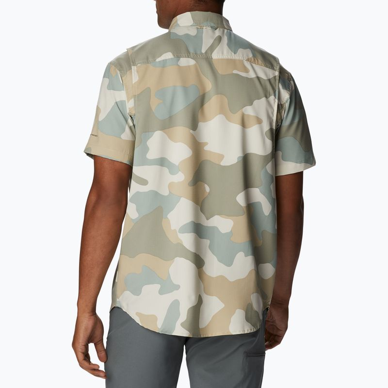 Columbia pánske trekingové tričko Utilizer Printed Woven SS Niagara Mod Camo 1990825 2