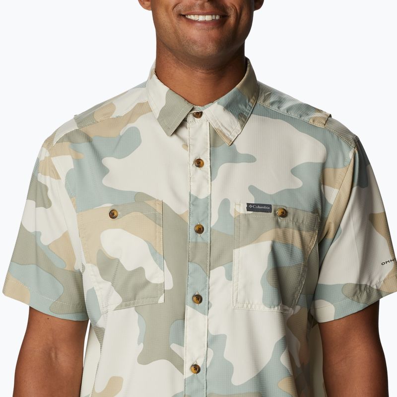 Columbia pánske trekingové tričko Utilizer Printed Woven SS Niagara Mod Camo 1990825 4