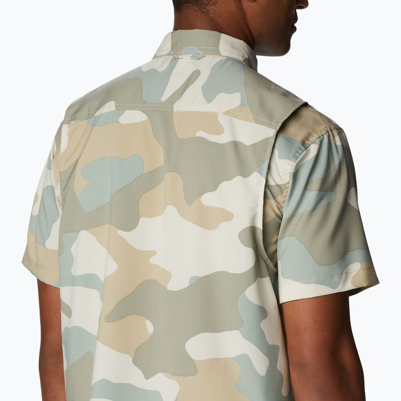 Columbia pánske trekingové tričko Utilizer Printed Woven SS Niagara Mod Camo 1990825 5