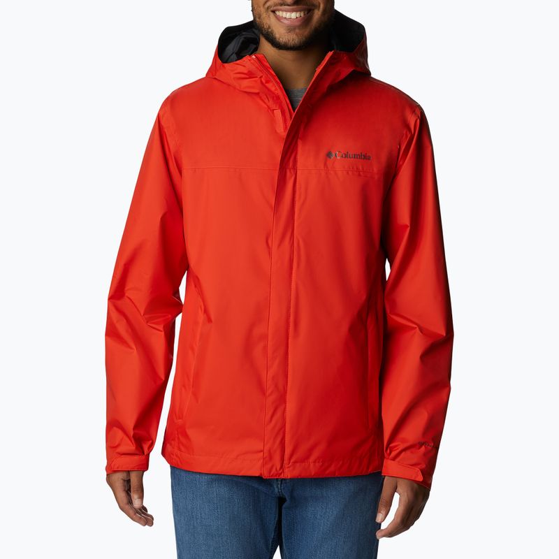Columbia Watertight II pánska bunda do dažďa červená 1533898839
