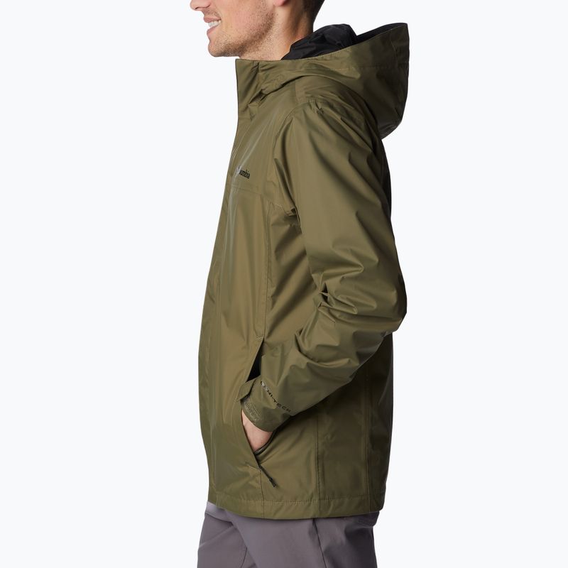 Columbia Watertight II pánska bunda do dažďa stone green 4