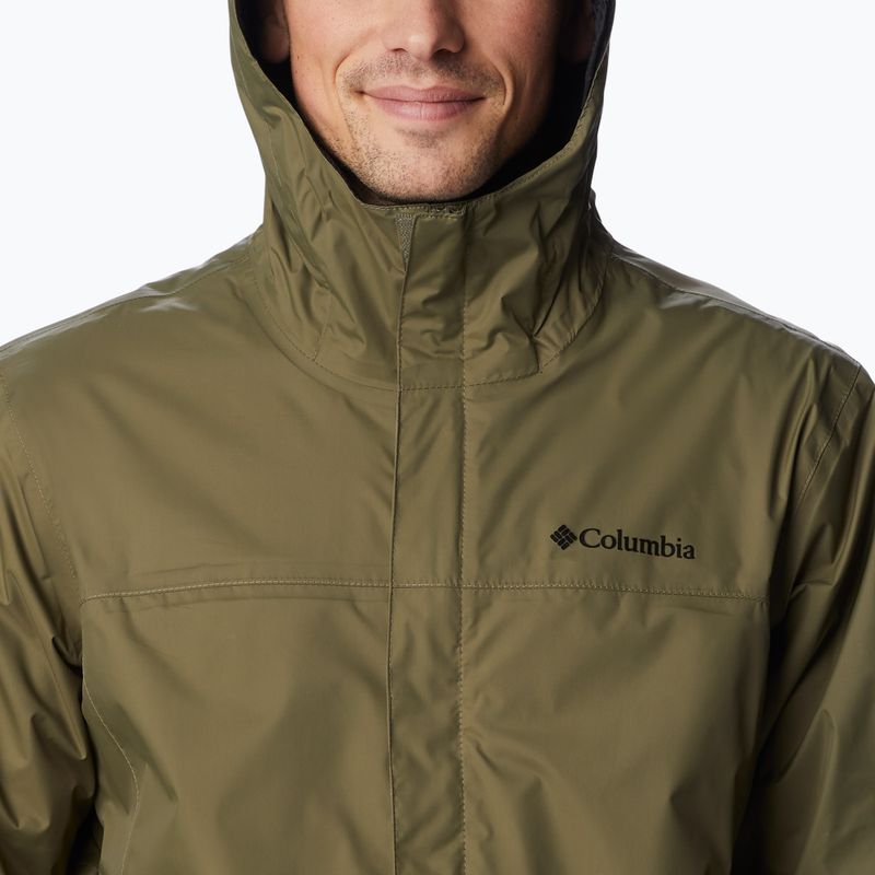 Columbia Watertight II pánska bunda do dažďa stone green 5