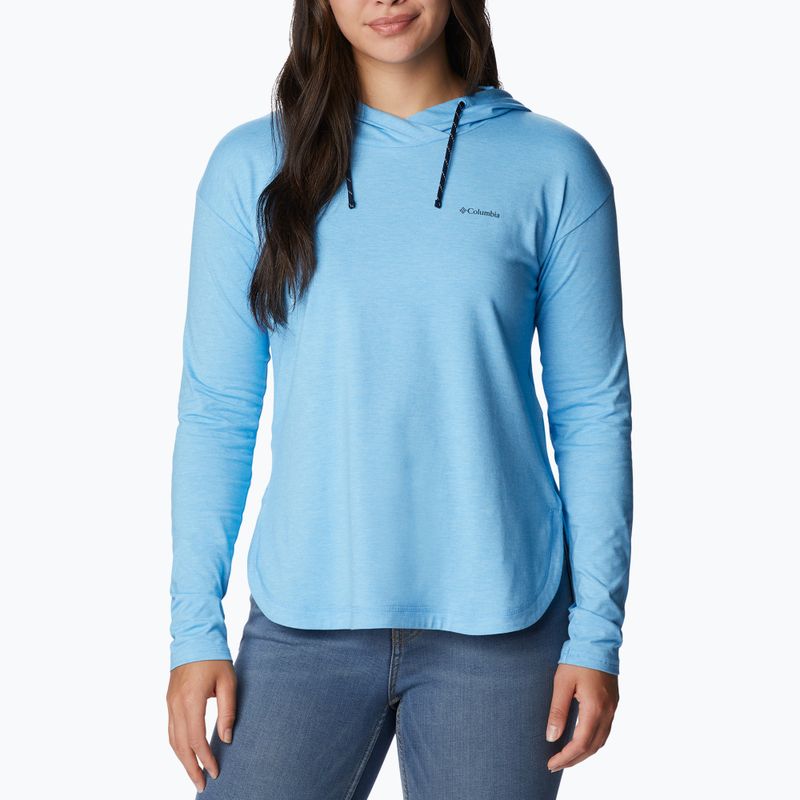 Columbia dámska trekingová mikina Sun Trek EU Hooded Pullover blue 1981541