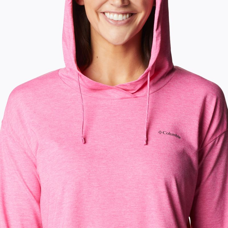 Columbia dámska trekingová mikina Sun Trek EU Hooded Pullover pink 1981541656 5