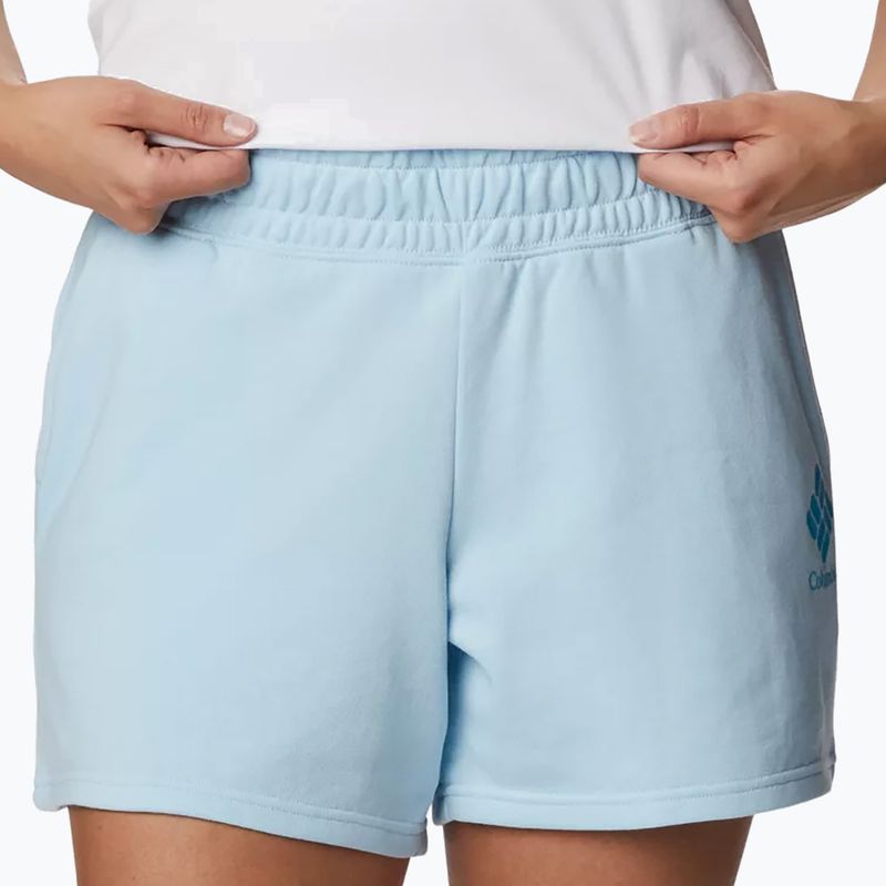Dámske trekingové šortky Columbia Logo III French Terry modré 2032881490 4