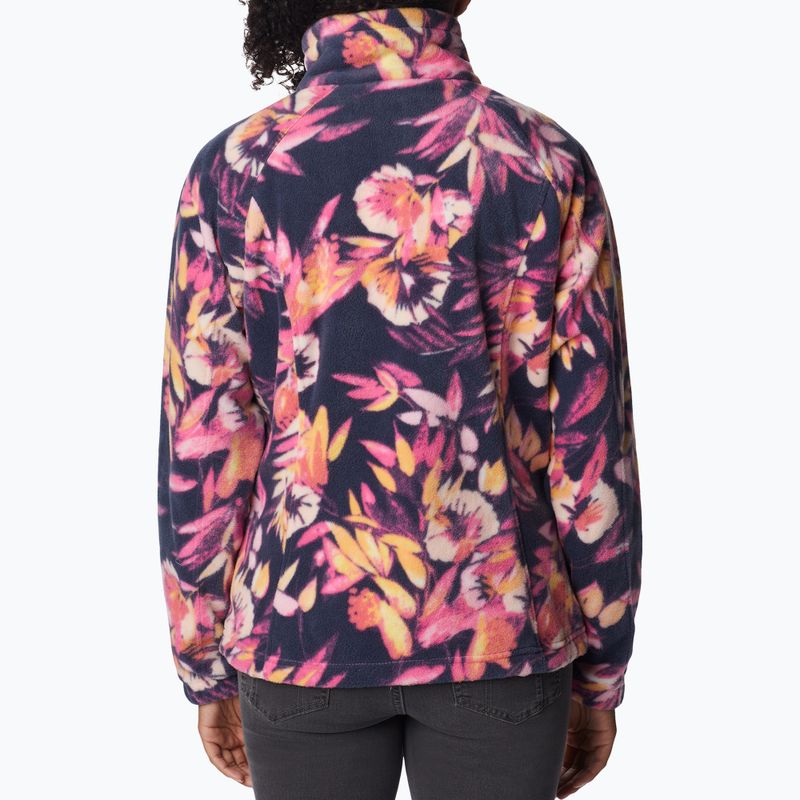 Dámska fleecová mikina Columbia Benton Springs Printed Fleece pink and navy 2021771 2