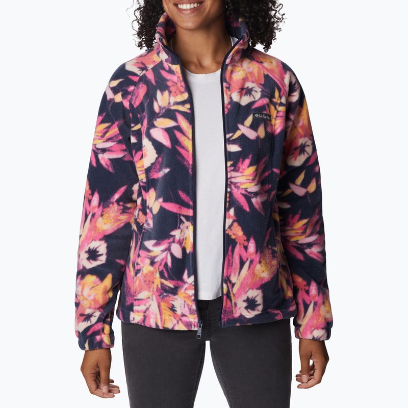 Dámska fleecová mikina Columbia Benton Springs Printed Fleece pink and navy 2021771 6