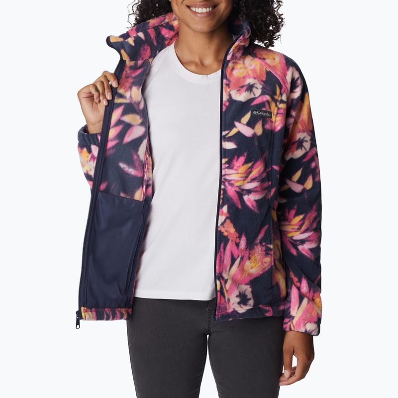 Dámska fleecová mikina Columbia Benton Springs Printed Fleece pink and navy 2021771 7