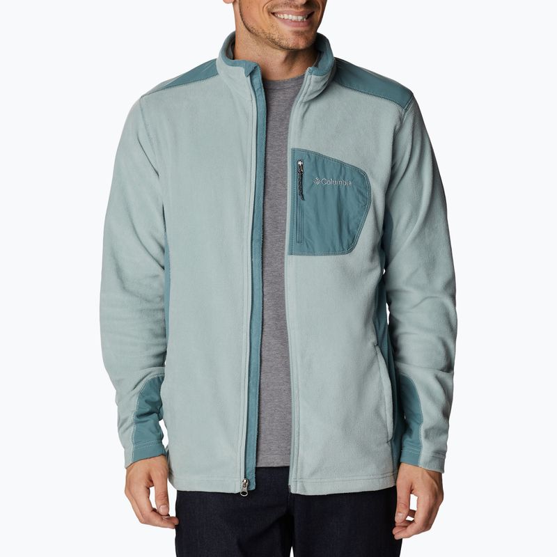 Columbia pánska trekingová mikina Klamath Range Full Zip zelená 2013604