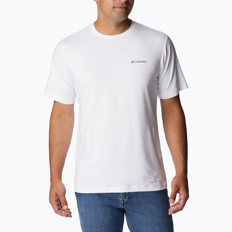 Columbia Tech Trail Graphic pánske trekingové tričko white 1930802