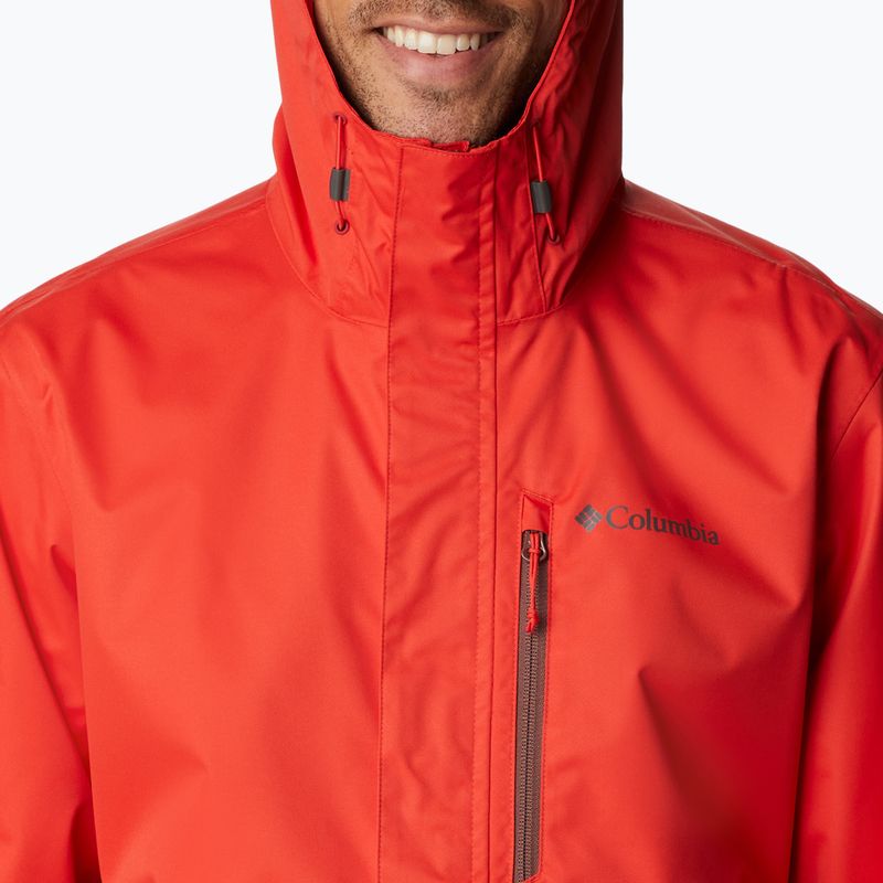 Columbia pánska bunda do dažďa Hikebound červená 1988621839 9