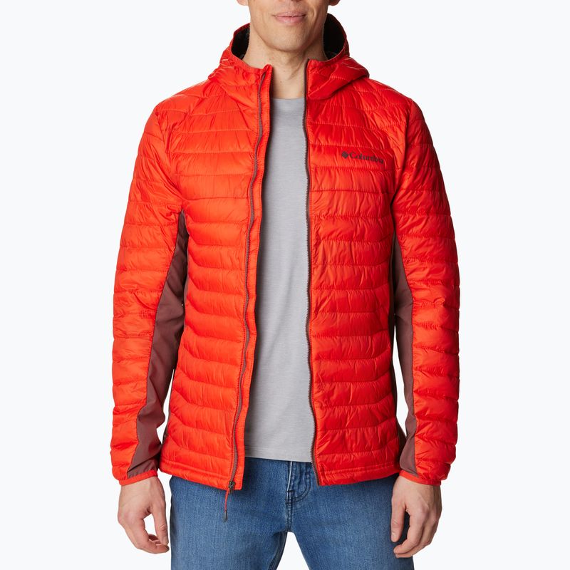 Columbia Powder Pass Pánska hybridná bunda s kapucňou červená 1773271839 3