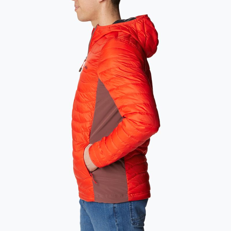 Columbia Powder Pass Pánska hybridná bunda s kapucňou červená 1773271839 4