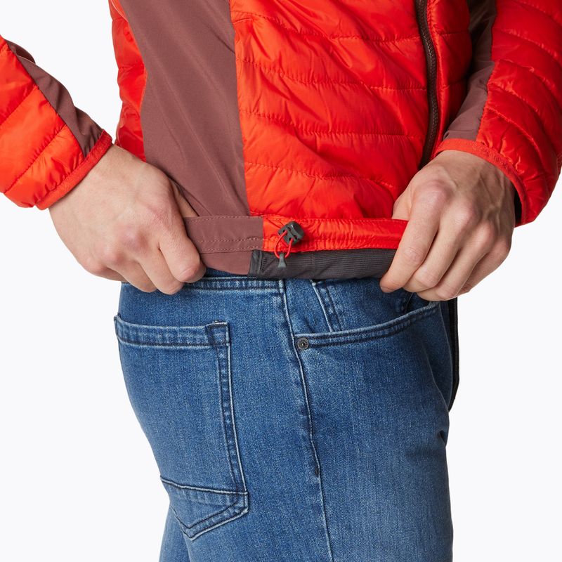 Columbia Powder Pass Pánska hybridná bunda s kapucňou červená 1773271839 7