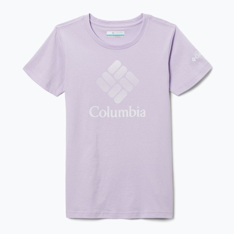 Columbia Mission Lake Graphic fialové detské trekové tričko 1989791589