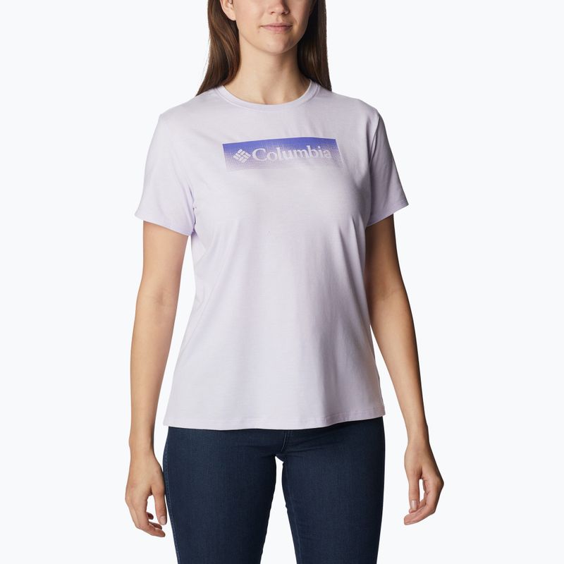 Dámske trekingové tričko Columbia Sun Trek Graphic purple 1931753569