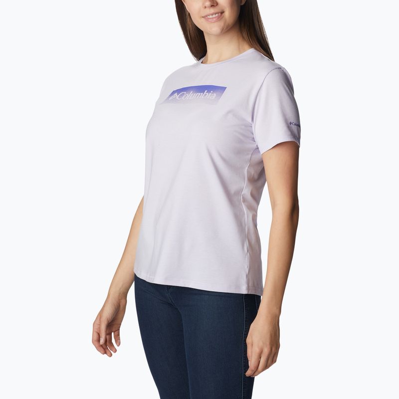 Dámske trekingové tričko Columbia Sun Trek Graphic purple 1931753569 3