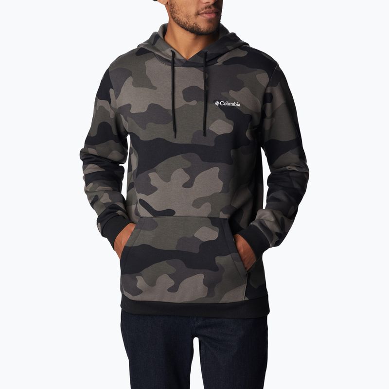 Pánska trekingová mikina Columbia Logo Printed black mod camo 1911652016 3